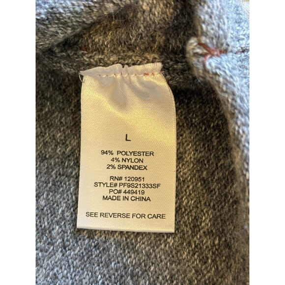 Pinque Women's Gina Crew Neck ColorblockPullover Sweater Rust Stone Combo L NWT - Picture 6 of 9